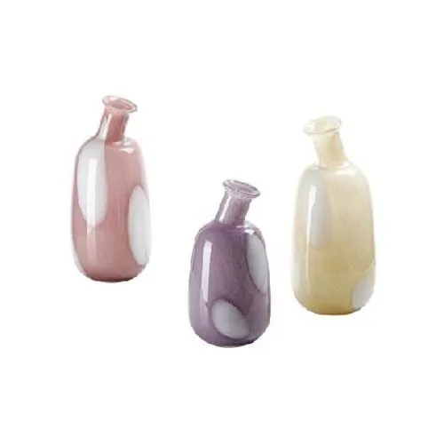 Pastel Spotted Hand Blown Glass Bottle Vase Nordic Modern Minimalist Home Living Room Decor
