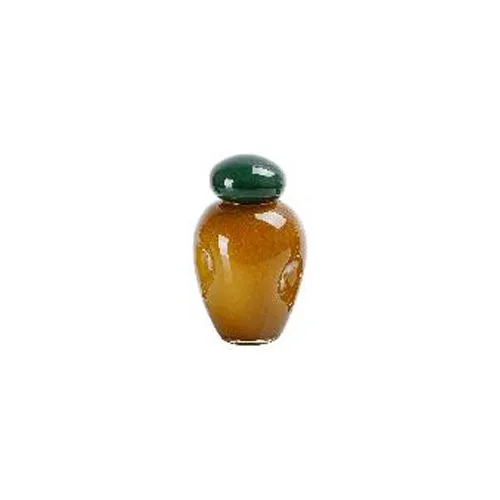 Candy Colored Glass Vase With Lid Simple Creative Home Soft Decor Hydroponic Flower Arrangement Wine Cabinet Accessory