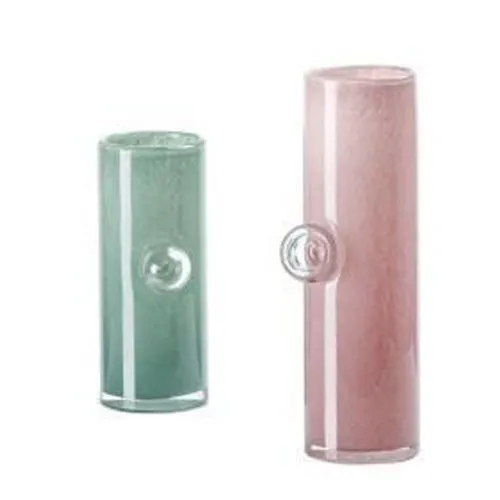Multi Color Cylinder Bubble Glass Vase Custom Wholesale Home Wedding Decoration