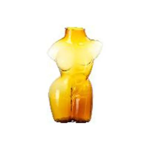 Modern Nordic Handblown Female Body Art Glass Vase For Home Decoration