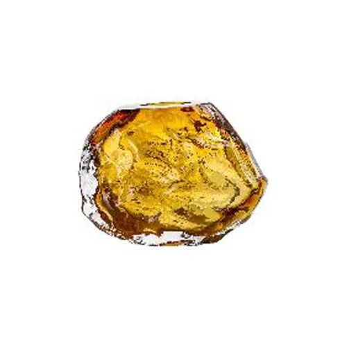 Professional Hand Blown Amber Glass Vase Irregular Textured Crystal Vase for Home Hotel Wedding Decor