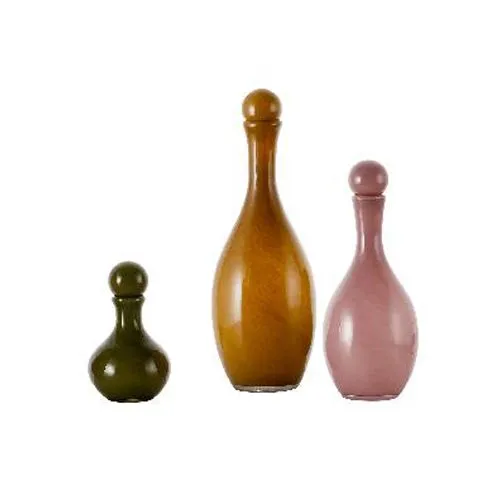 Custom Glass Vase Set With Ball Stopper Unique Modern Chinese Ornament Hydroponic Home Decor