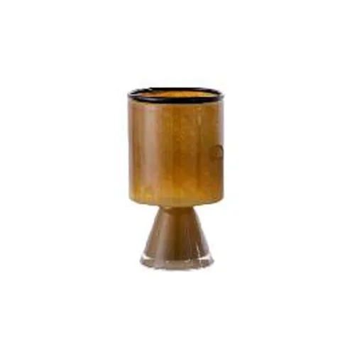 Modern Handblown Colorful Lantern Cup Glass Vase Table Centerpiece Flower Vase for Home Bar Mitzvah Decor