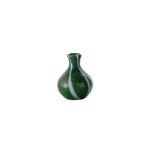 Custom Luxury Hand Blown Vertical Striped Colored Glass Vase Mini Tabletop Flower Vases for Wedding Centerpieces