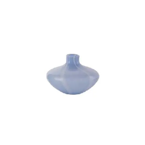 Custom Luxury Hand Blown Vertical Striped Colored Glass Vase Mini Tabletop Flower Vases for Wedding Centerpieces