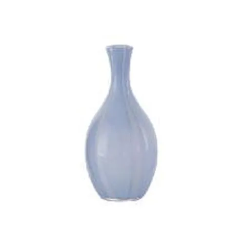 Custom Luxury Hand Blown Vertical Striped Colored Glass Vase Mini Tabletop Flower Vases for Wedding Centerpieces
