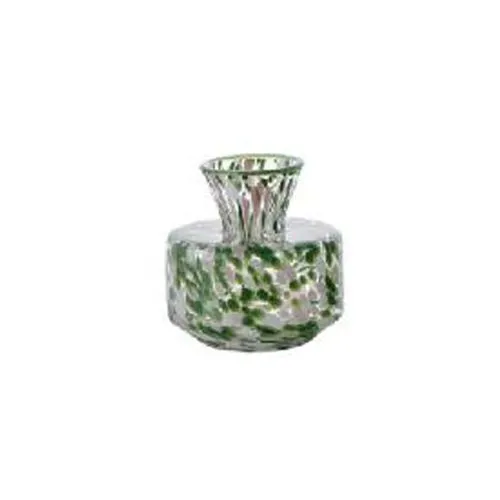 Handmade Green Pink Confetti Speckled Glass Vase Modern Nordic Wide Body Hand Blown Hydroponic Vase For Tabletop Decor Wholesale