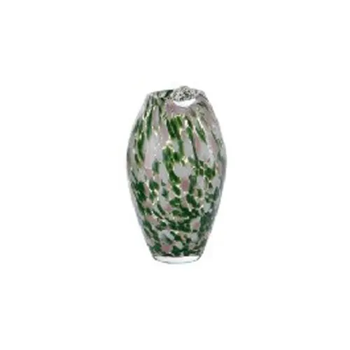 Premium Artisan Hand Blown Green Pink Flecked Confetti Glass Vase For Wedding Centerpiece Living Room Household Table Decor Wholesale