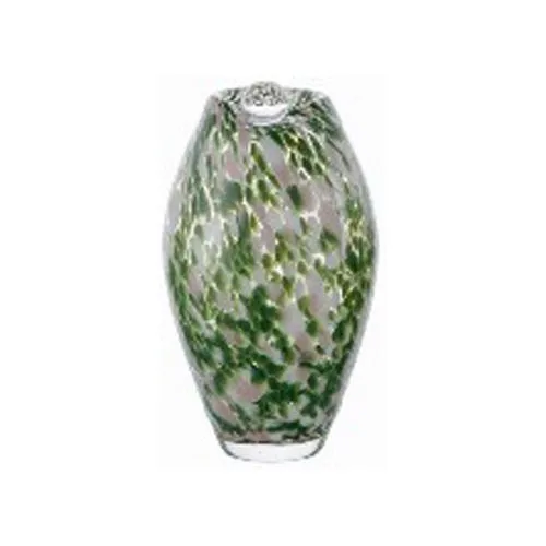 Premium Artisan Hand Blown Green Pink Flecked Confetti Glass Vase For Wedding Centerpiece Living Room Household Table Decor Wholesale