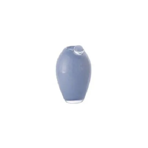 Artisan Hand Blown Candy Colored Solid Tone Oval Glass Vase Retro Unique Spherical Lip Design Hydroponic Vase For Household Decor