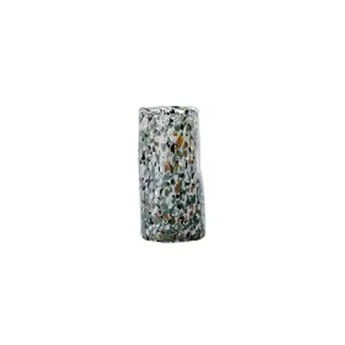 Hand Blown Multicolor Confetti Speckled Irregular Cylindrical Glass Vase Eco Friendly Modern Straight Body Hydroponic Vase