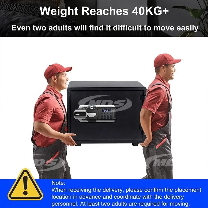 High Quality Fireproof Safe Box 1-Hour Fire Resistance Fingerprint Security Safe Electronic Digital Safe Box for Money Jewelry