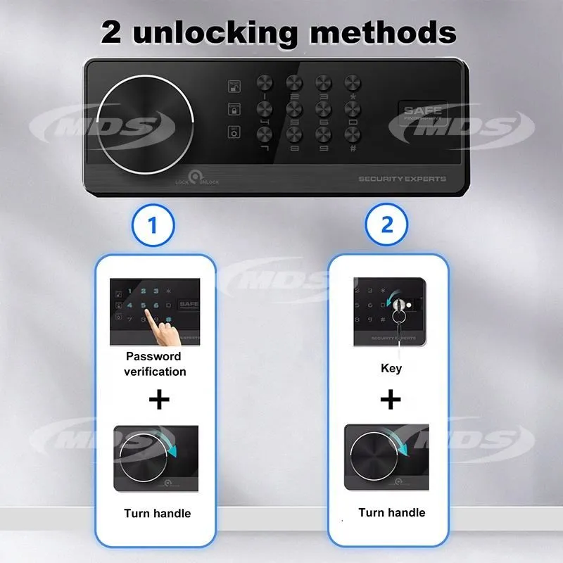 Key Safe Lock High Quality Steel Safe with Electronic Password Key 26L Safe Box for Home Commercial Offices Vaults
