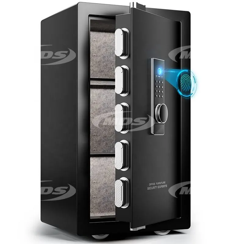 Finger Print Stainless Steel Security Money Safe with Electronic Password Key & Fingerprint 140L Safe Box for Cash Jewelry