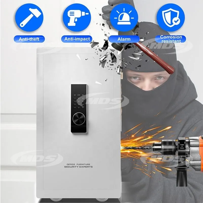 Finger Print Stainless Steel Security Money Safe with Electronic Password Key & Fingerprint 140L Safe Box for Cash Jewelry