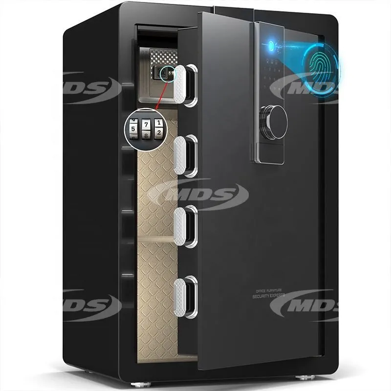 OEM Home Commercial Offices Fireproof Key Safe Lock Box Cabinets Finger Print Password Safe Box with Key Security Box