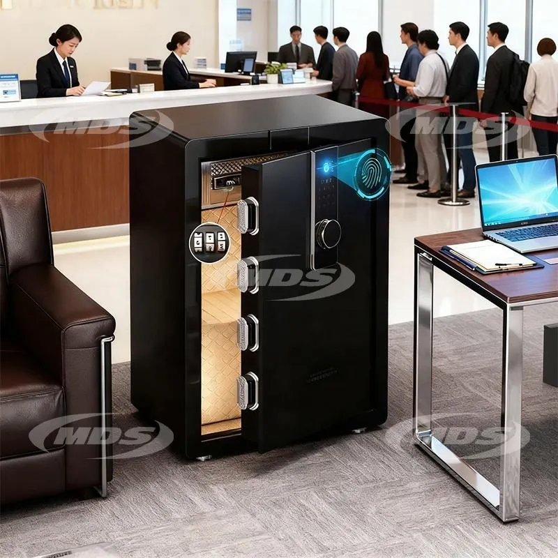 OEM Home Commercial Offices Fireproof Key Safe Lock Box Cabinets Finger Print Password Safe Box with Key Security Box