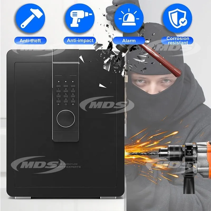 Fireproof Security Experts Large Steel Safe with Electronic Password Key 82L Safe Box for Home Commercial Offices Vaults