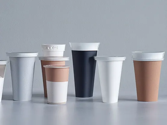 What are the most common types of disposable cups and what materials are they made from?