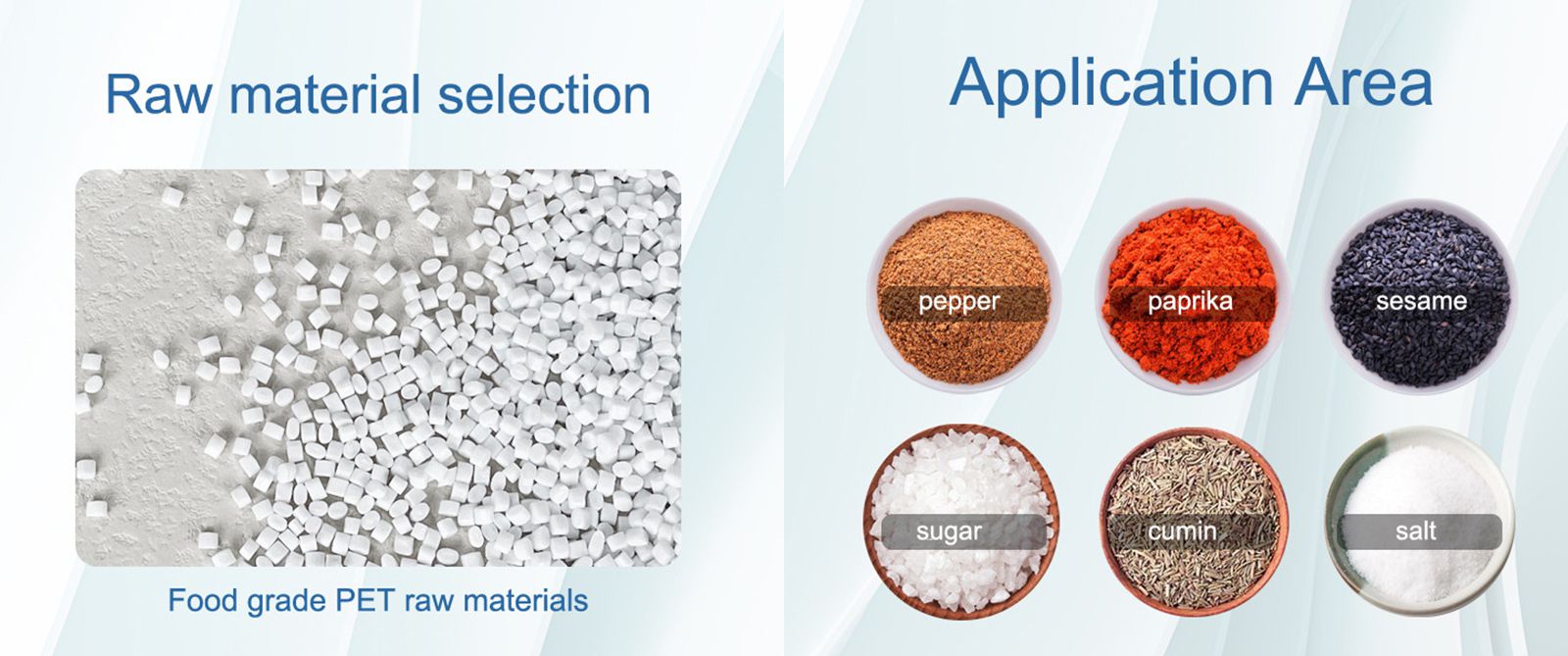 BPA Free Wholesale Plastic Seasoning Jars for Spices Custom Packaging Plastic Spice Bottles With Black Cap