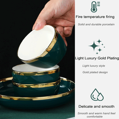 Customized European Gifts Ceramic Salad Serving Bowl Designs Porcelain Ceramic Bowl