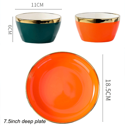 Customized European Gifts Ceramic Salad Serving Bowl Designs Porcelain Ceramic Bowl