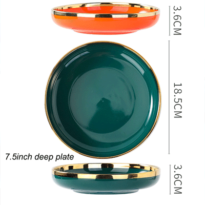 Customized European Gifts Ceramic Salad Serving Bowl Designs Porcelain Ceramic Bowl