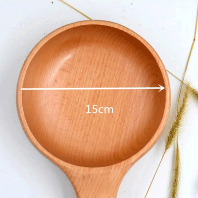 Handle Bowl Modern Serving Bowls Custom Beech Wood Salad Bowl with Handle