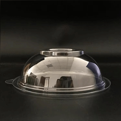 Transparent eco-friendly 770ml disposable plastic pet salad bowl with plastic lid