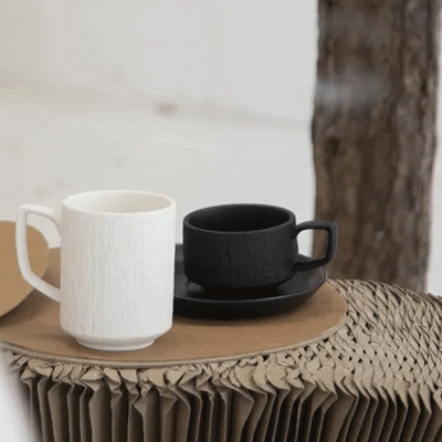 Creative Ceramic Drinkware Ceramics Cappuccino Mug Stone Pattern Ceramic Cup