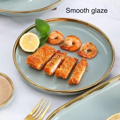 Modern vintage gold rim porcelain or ceramic dining set wayfair glazed italian rustic ceramic dinnerware plates sets tableware