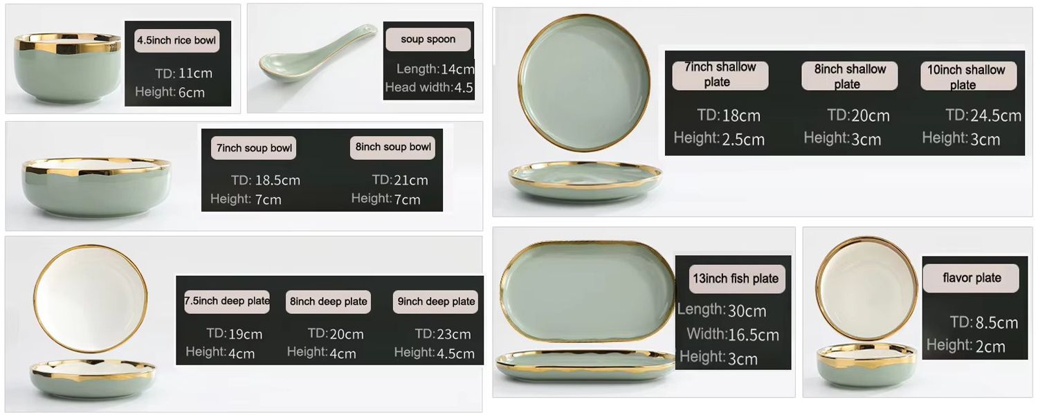 Modern vintage gold rim porcelain or ceramic dining set wayfair glazed italian rustic ceramic dinnerware plates sets tableware