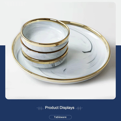Nordic marble gold rim ceramic rustic everyday dishes nz glazed porcelain vs ceramic dinnerware