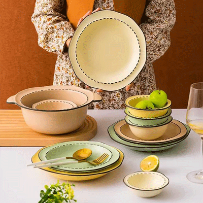 Porcelain tableware kitchenware ceramic set Japanese tableware underglaze dinner dishes