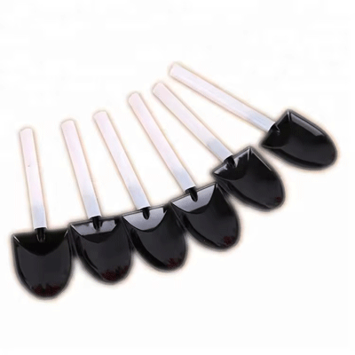 Disposable plastic shovel shape dessert spoon mini pudding ice cream spoon shovels