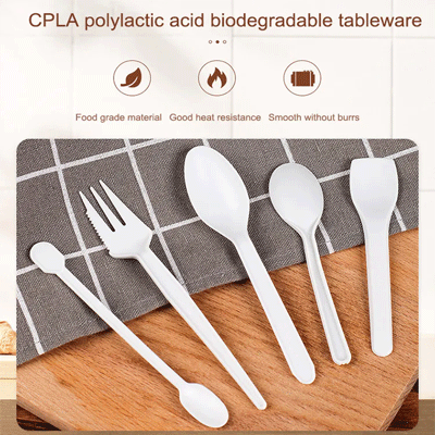 PLA Cake Dessert Spoon Compostable Cpla Ice Cream Spoon Stirring Stick Fully Degradable
