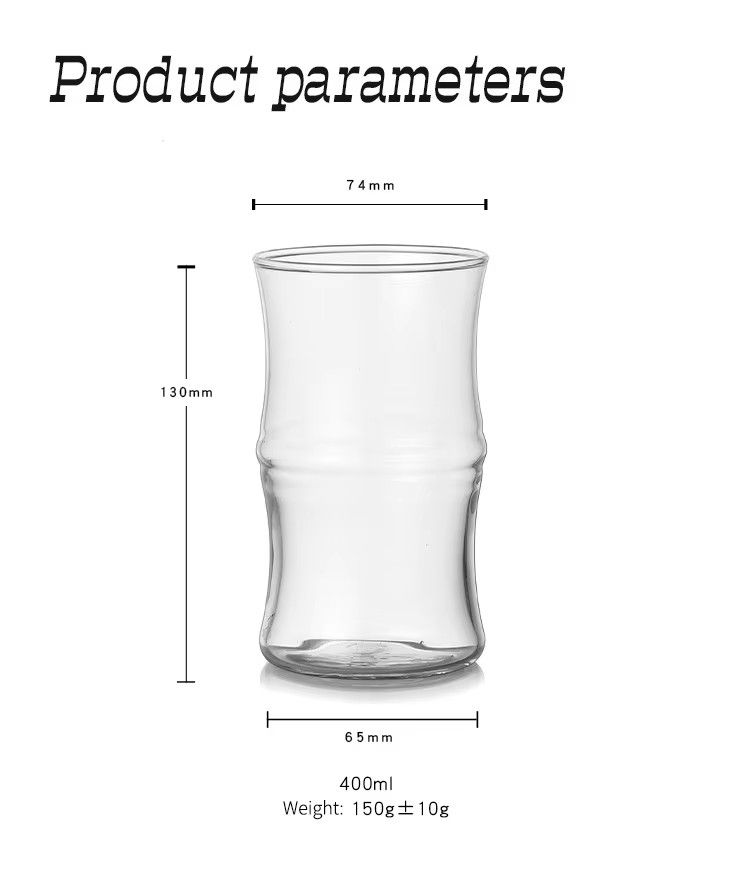 Bamboo Shape High appearance Level Water Cup for Coffee Juice and Beer