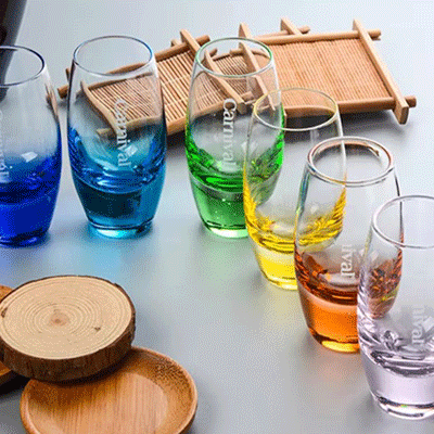 Elegant heavy base vodka glass spirit wine glass durable shot glass