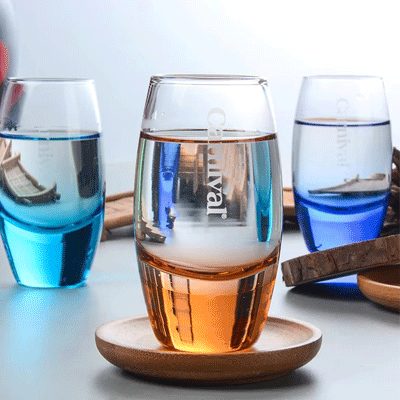Elegant heavy base vodka glass spirit wine glass durable shot glass