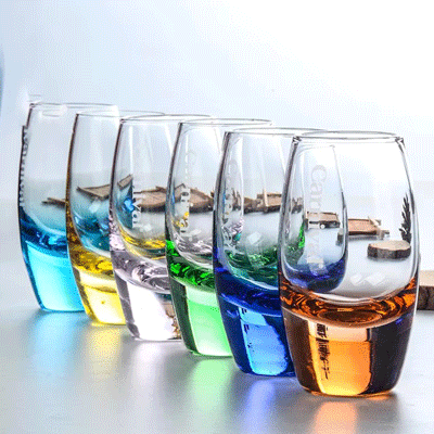 Elegant heavy base vodka glass spirit wine glass durable shot glass