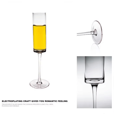 Hot Sale Disposable Ideal Exquisite Craftmanship Crystal Champagne Flutes Glasses set for Home Bar Special Occasions