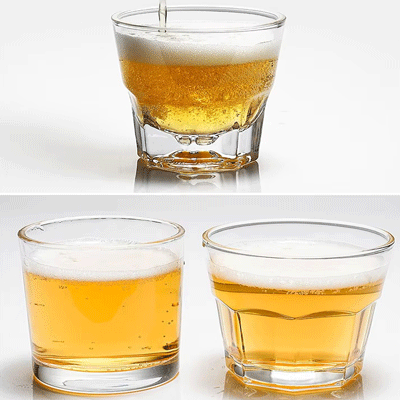 Machine Made wholesale 7.5OZ WATER shot beer GLASS