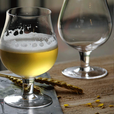 Wholesale 300ml Craft Beer Glass Long Stem Goblet Glass with Customized Logo