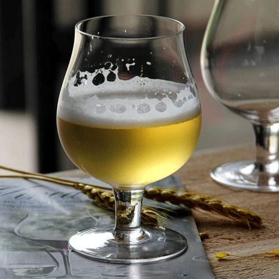 Wholesale 300ml Craft Beer Glass Long Stem Goblet Glass with Customized Logo