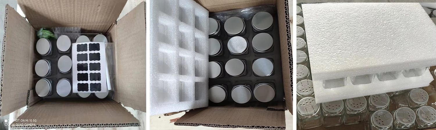 Wholesale 4oz 120ml Square Spice Jar Glass Packing Jar With Sifter And Lid For Salt Spice