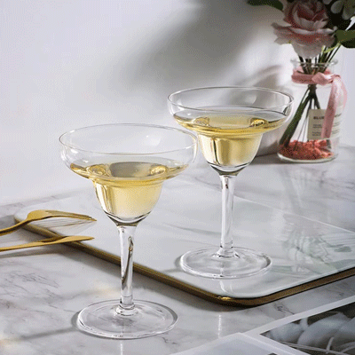 Wholesale Crystal glass sparkling Cocktail Glass cup High dessert cup Home ice cream cup