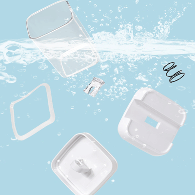 BPA Free Kitchen 7 Piece Stackable Easy Snap Lock Plastic Airtight Food Container Storage Set