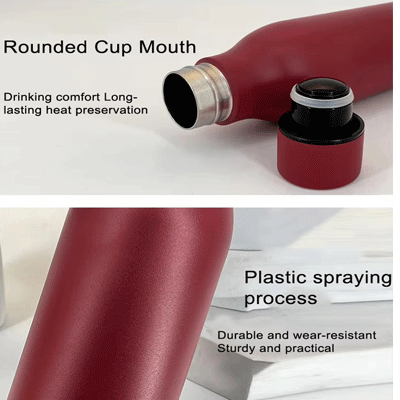 Custom logo stainless steel double wall 550ml drink bottle vacuum flask metal sports thermals water bottles