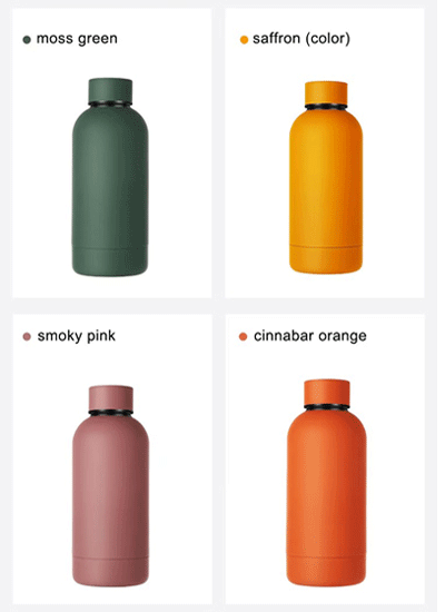 Eco friendly 350ml stainless steel double wall thermoses gourde d'eau gym insulated water bottle for children kids