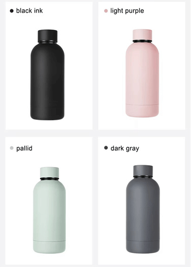 Eco friendly 350ml stainless steel double wall thermoses gourde d'eau gym insulated water bottle for children kids